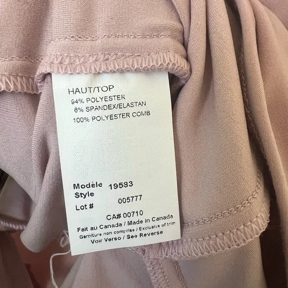 Joseph Ribkoff Satin Ruffle Wrap Blouse - Picture 5 of 7